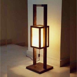 wooden floor lamp