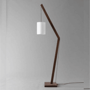 wooden floor lamp