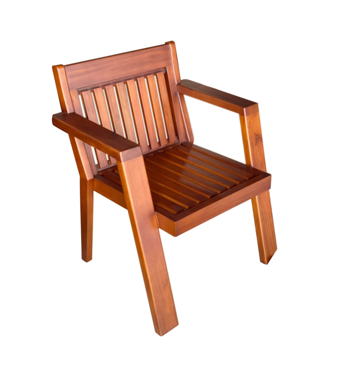 Wooden best sale sitout chair