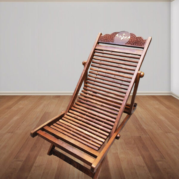 Foldable wooden rocking chair