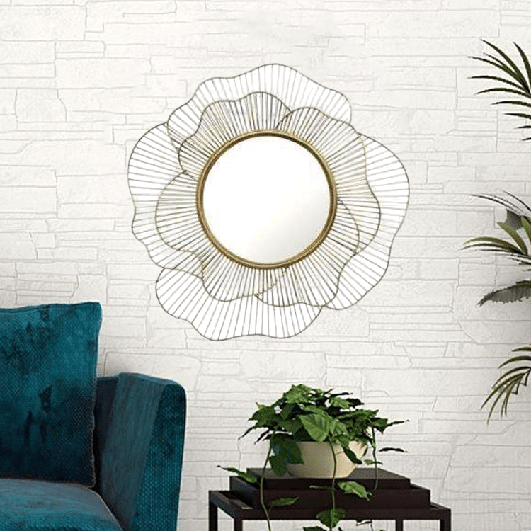 Mirror metal wall art