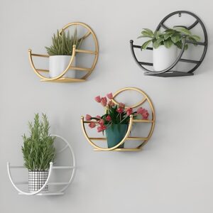 Modern Metal Wall Mounted Plant Stand